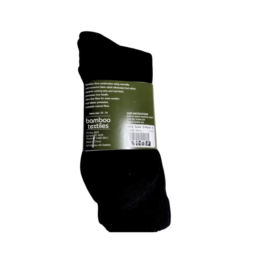 3 Pack Extra Thick Bamboo Socks Mens Socks by Bamboo Textiles | The Bloke Shop
