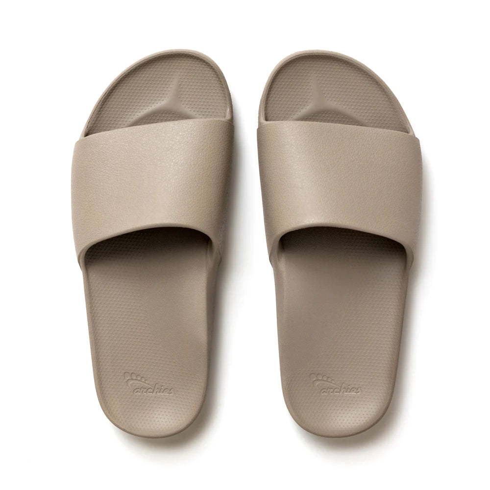 Archies Support Slides - Taupe  Shop Archies Footwear Adelaide
