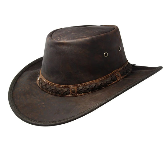 barmah kangaroo leather hat