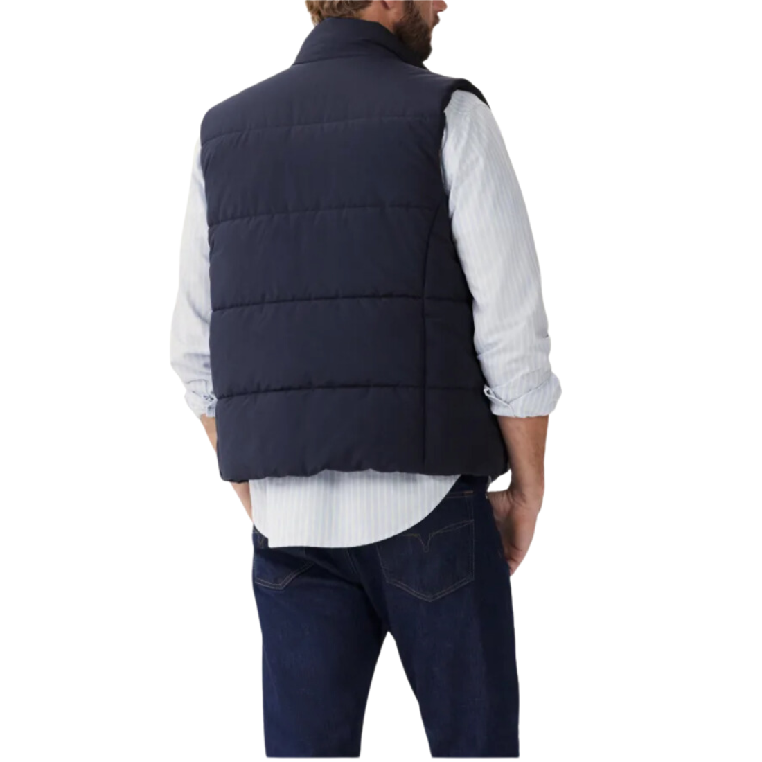 RM Williams Vest, Padstow in Navy. RM Williams Shop Adelaide