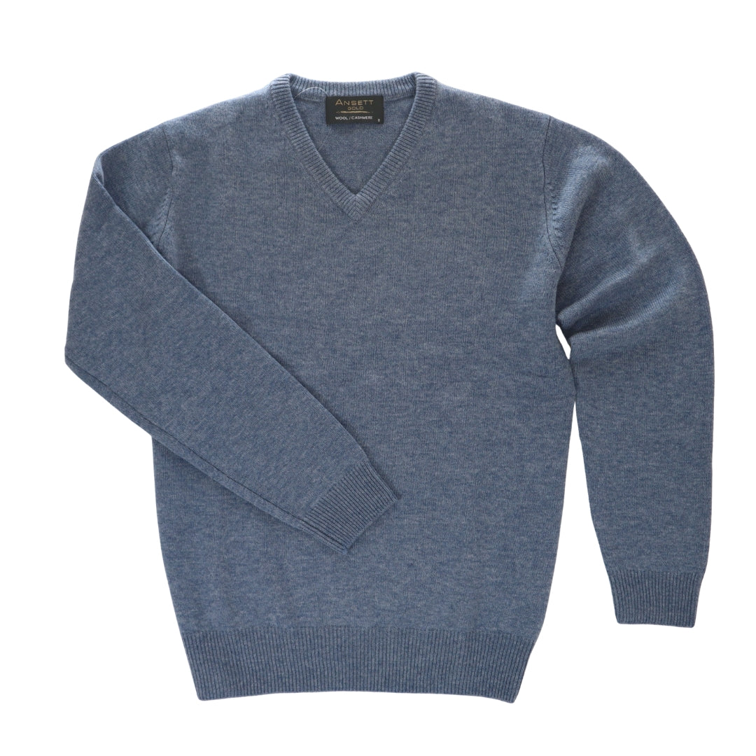 Ansett Merino Cashmere V-Neck Jumper