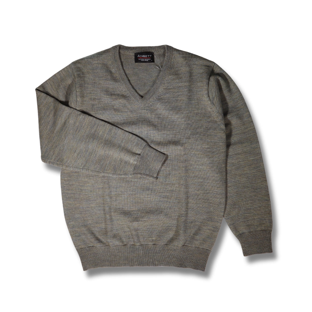 Ansett Superwash V Neck Knit