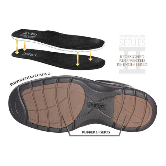 Axease Velcro Strap Shoe Teak Mens Shoes by Slatters | The Bloke Shop