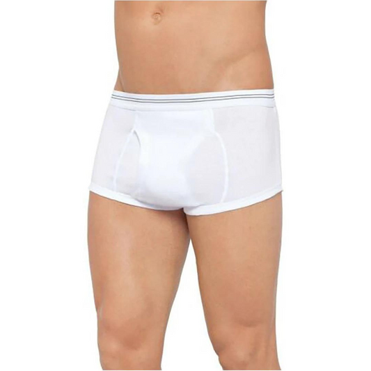 Bells Double Seat Brief White Mens Underwear by Holeproof | The Bloke Shop