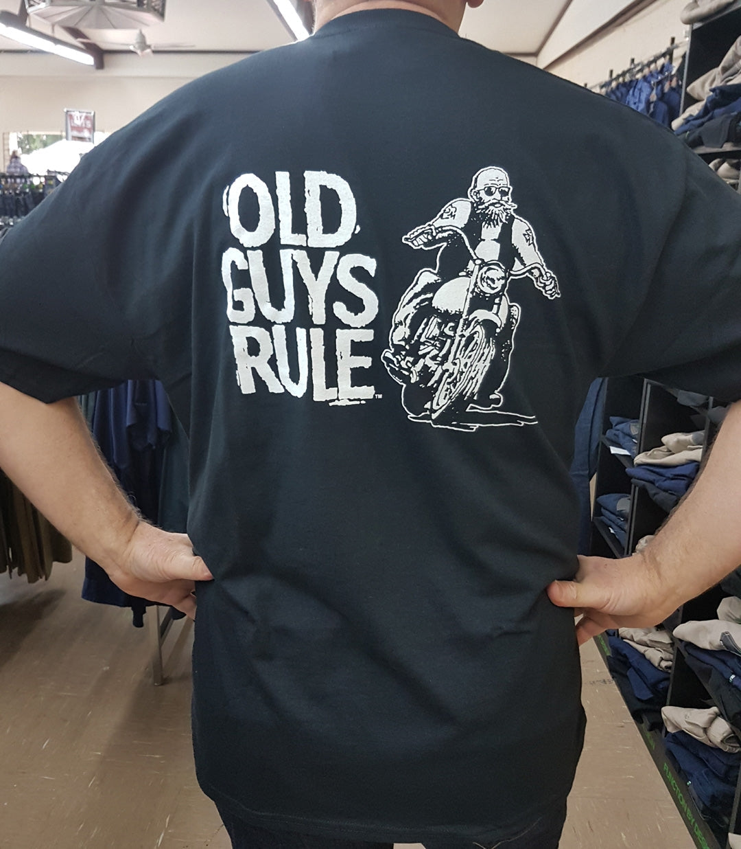 Classic Biker T-Shirt by Old Guys Rule - OGR