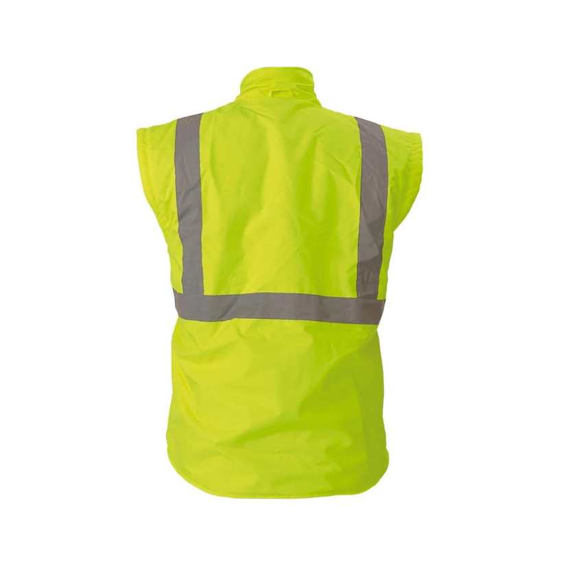 Bisley 5 IN 1 Taped Hi-Vis Jacket Yellow/Navy Workwear by Bisley | The Bloke Shop