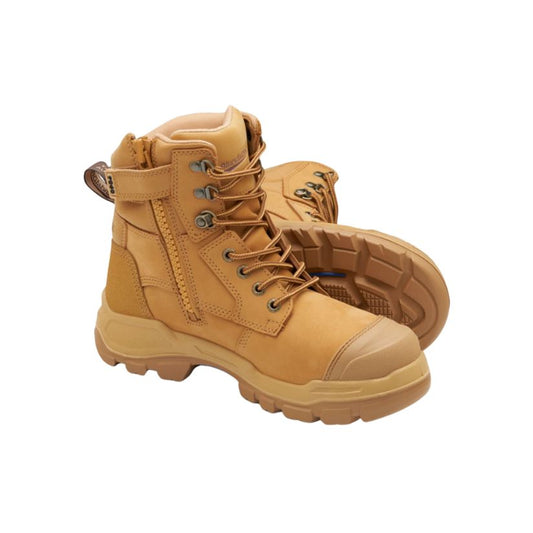 Blundstone 9060 Rotoflex Zip Side Safety Boot Wheat Workboots by Blundstone | The Bloke Shop