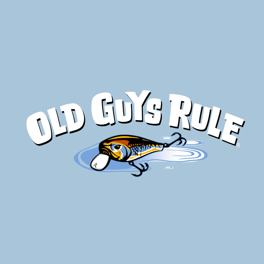 Bucket List Blue Mens Tshirt by Old Guys Rule OGR Bucket List Fishing T Shirt in Blue
