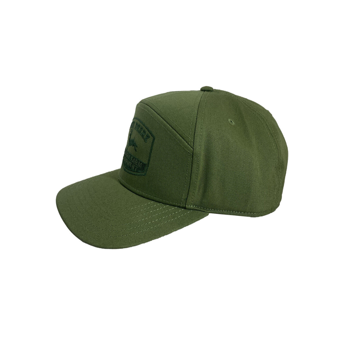 7 Panel Embroided Cap OS Olive Mens Hats by John Deere | The Bloke Shop