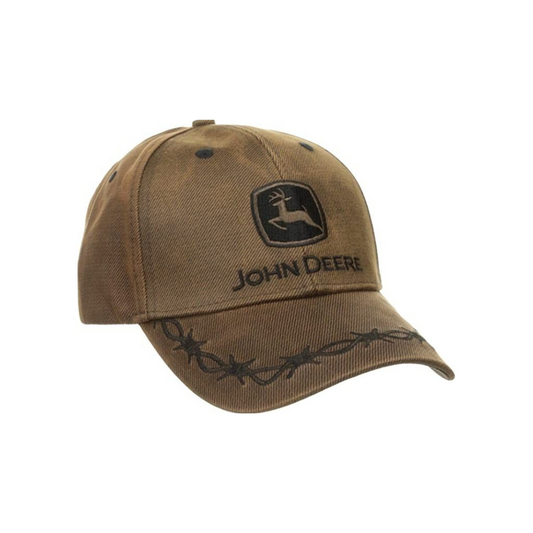 Oilskin Cap OS Brown Mens Hats by John Deere | The Bloke Shop