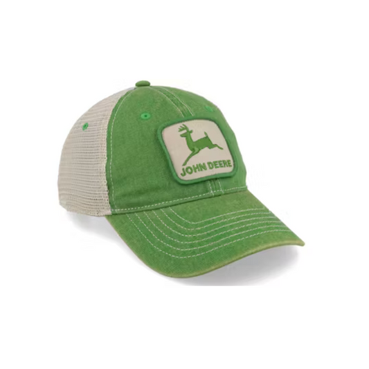 Stone Wash Vintage JD Cap OS Green Mens Hats by John Deere | The Bloke Shop