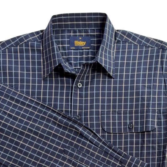 Causal Cotton Check Long Sleeve Shirt S26