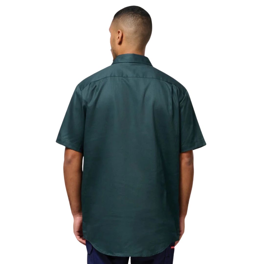 Closed Front Cotton Drill Work Shirt - Short Sleeve Workwear by Yakka Workwear | The Bloke Shop