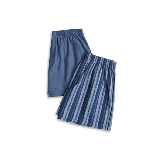 2Pck Boxer Shorts As 3XL Blues Assorted Mens Sleepwear by Contare | The Bloke Shop