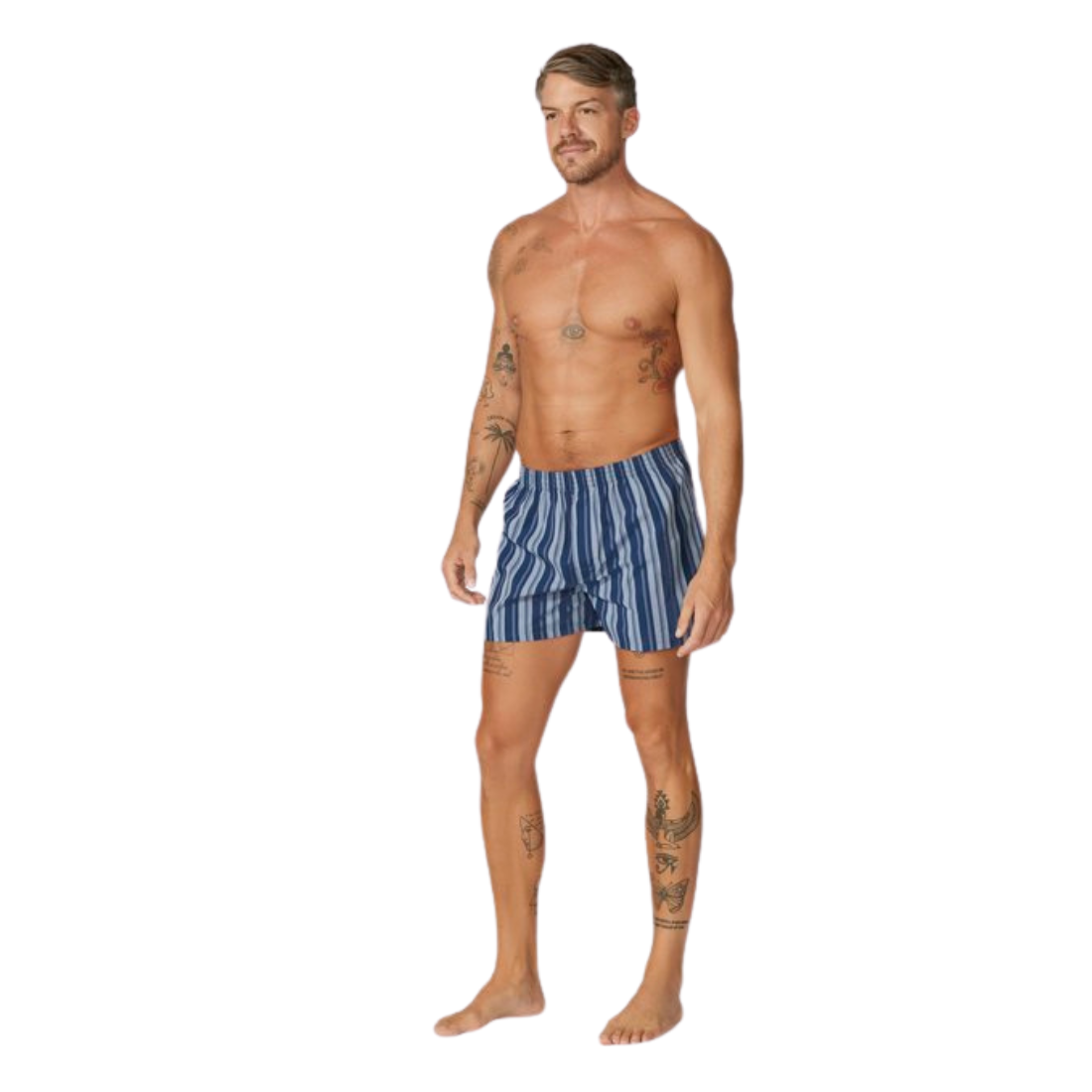 2Pck Boxer Shorts As Blues Assorted Mens Sleepwear by Contare | The Bloke Shop