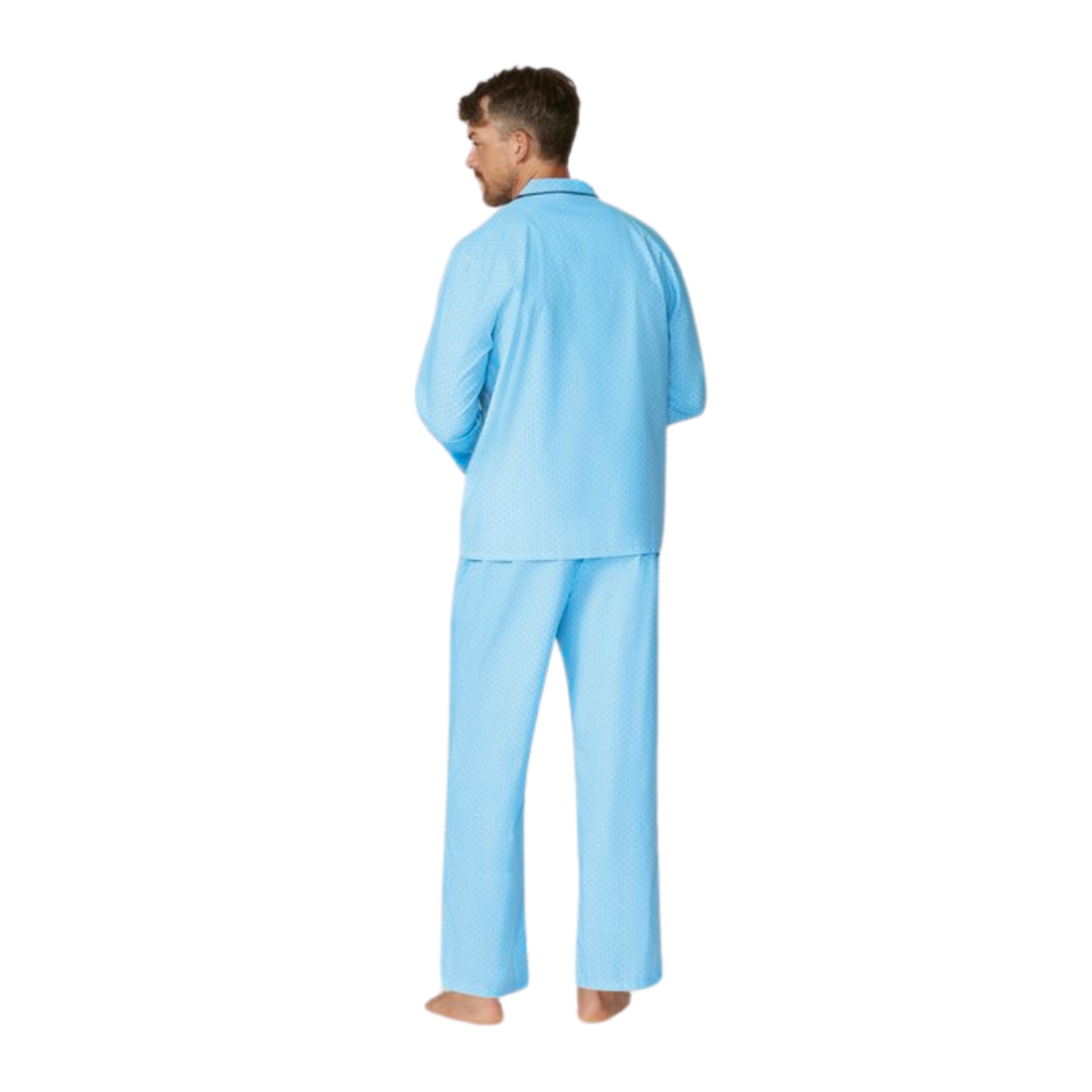 Contare Long Length Cotton Rich Pjs Blues Assorted Mens Sleepwear by Lynx | The Bloke Shop