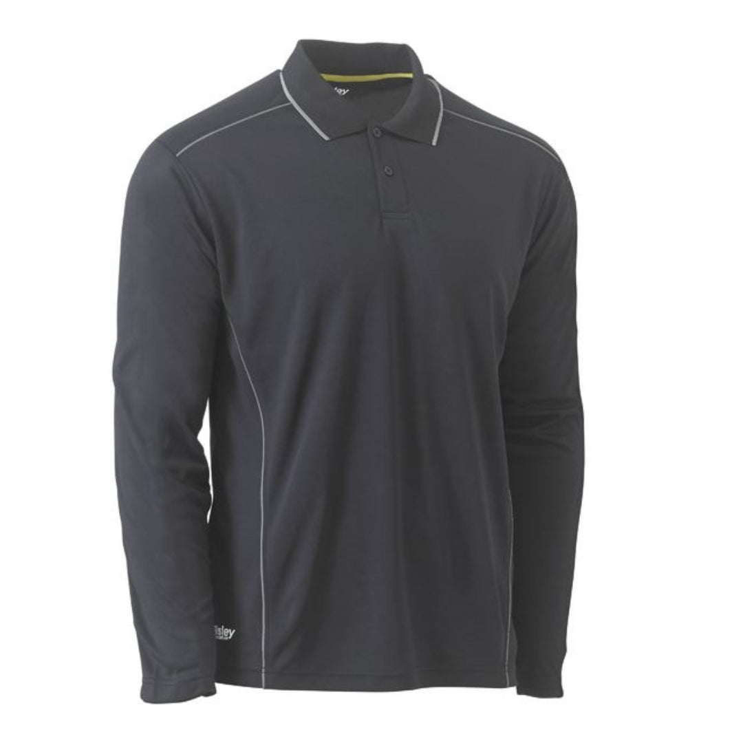 Cool Mesh Polo with Reflective Piping