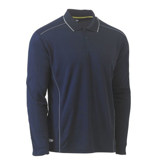 Cool Mesh Polo with Reflective Piping