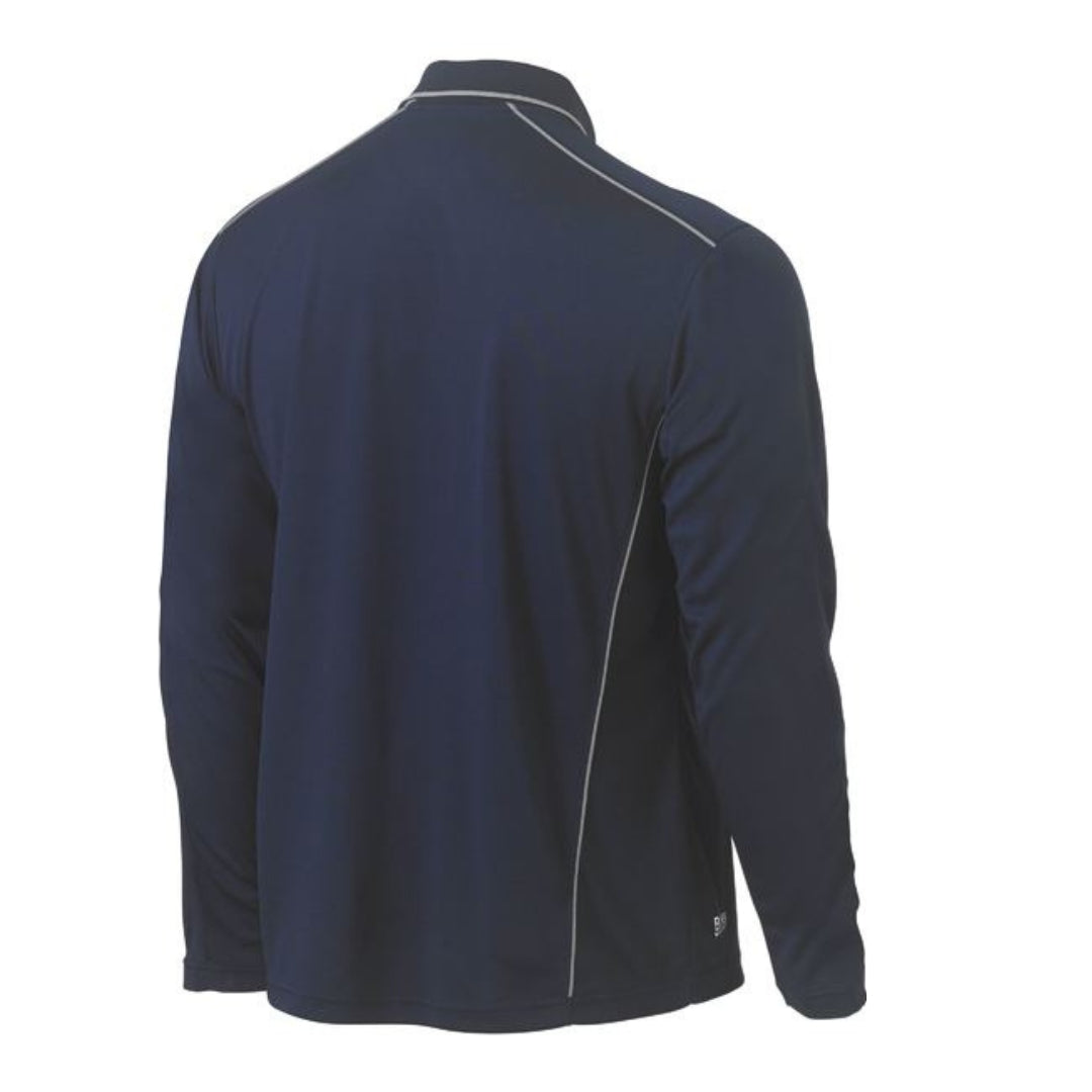 Cool Mesh Polo with Reflective Piping