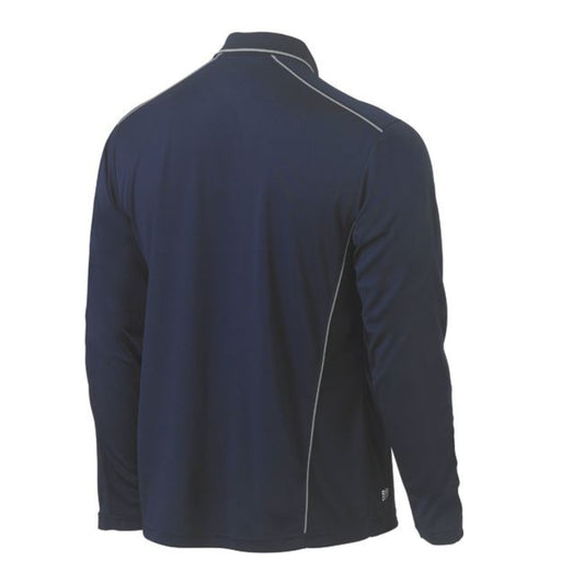 Cool Mesh Polo with Reflective Piping