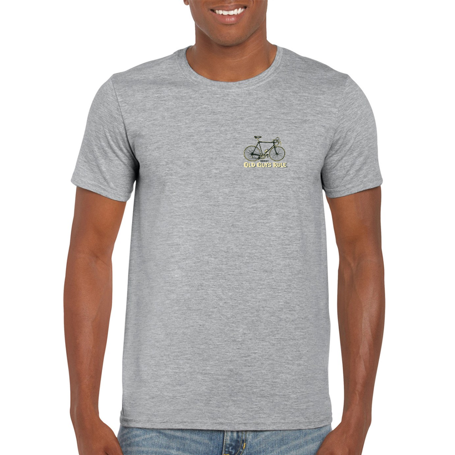 Cranky Bike T Shirt Grey Mens Tshirt by Old Guys Rule OGR | The Bloke Shop