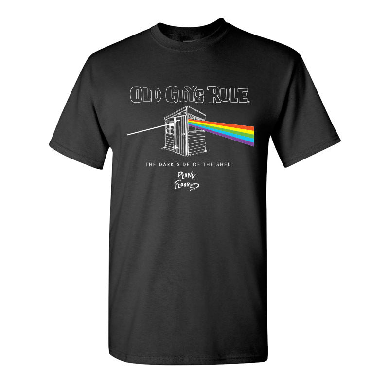 Dark Side of the Shed T-Shirt by Old Guys Rule M Black Mens Tshirt by Old Guys Rule OGR | The Bloke Shop