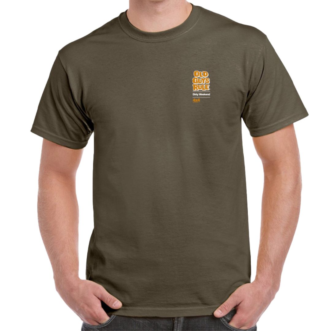 Tee Dirty Weekend 2 Olive Tee SS by Old Guys Rule OGR | The Bloke Shop