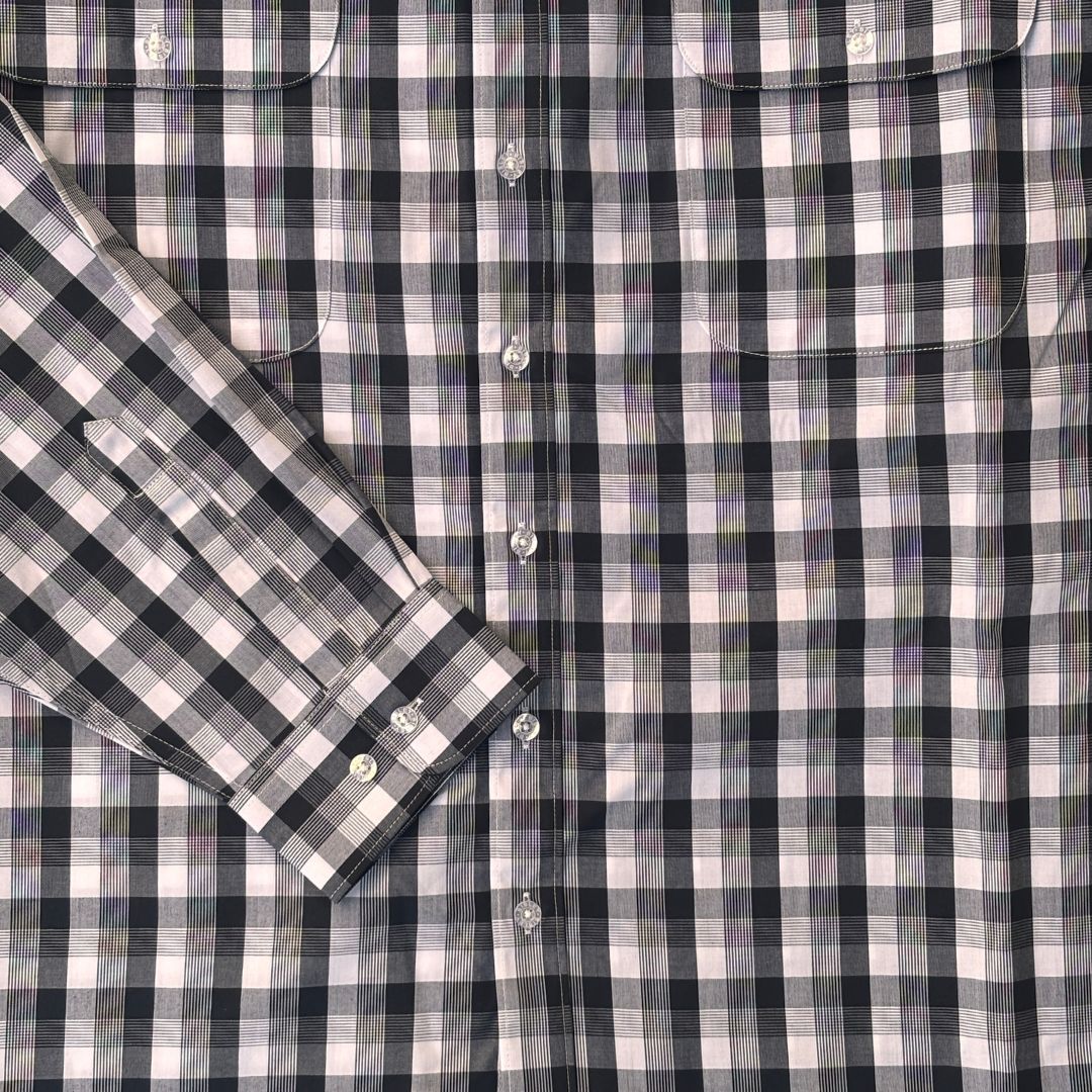 Double Pocket Check Long Sleeve Shirt W26