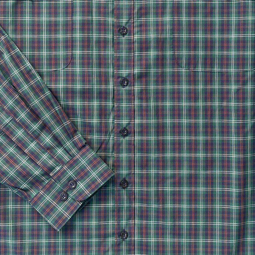 Double Pocket Check Long Sleeve Shirt W26