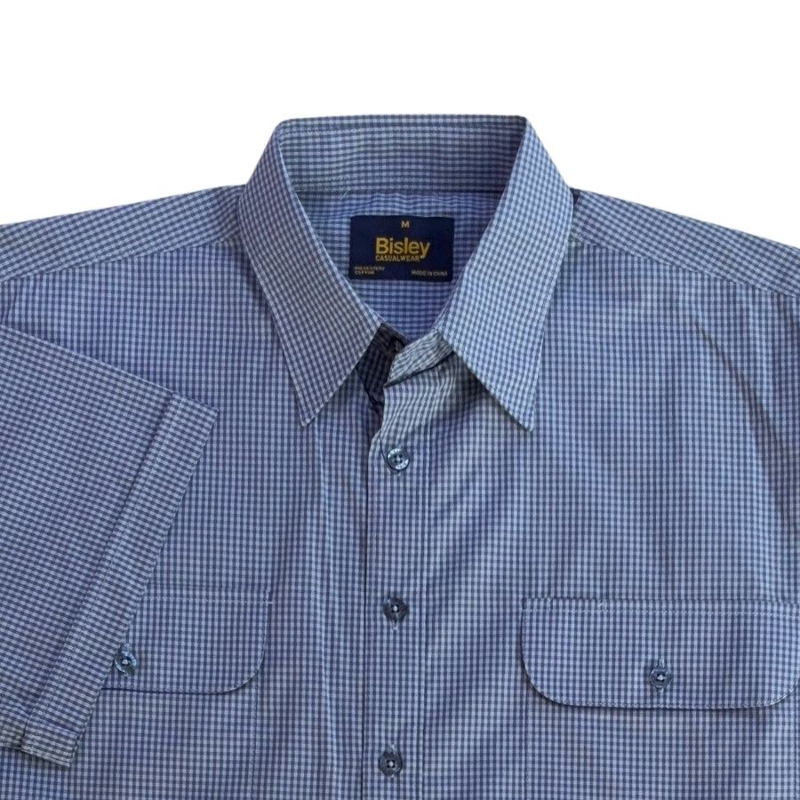 Double Pocket Check Short Sleeve Shirt S26
