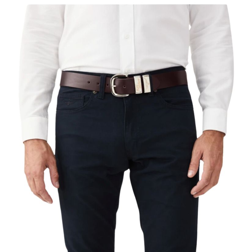 Jerrawa Belt 1 1/2 inch Chestnut Belt by RM Williams | The Bloke Shop