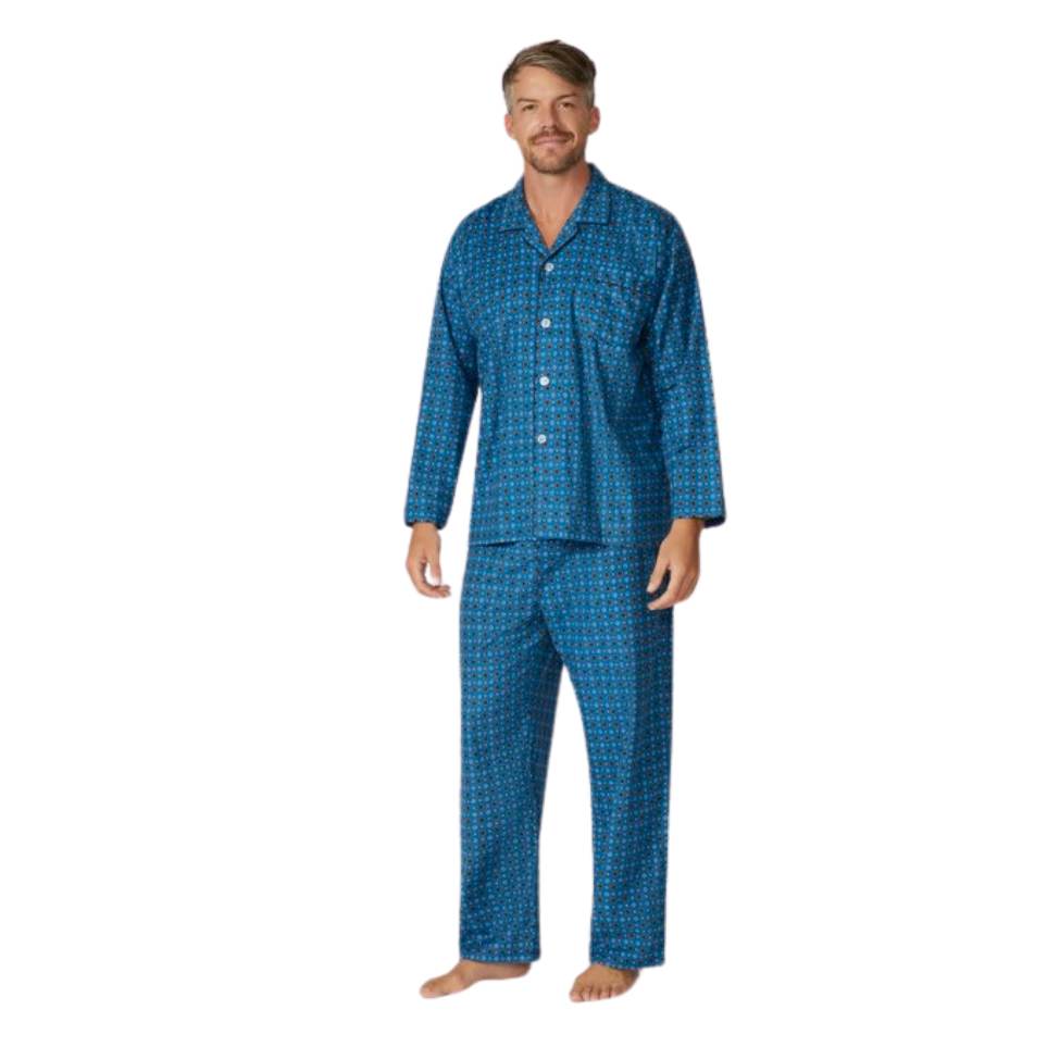Full Length Flannelette Pyjamas Assorted Mens Sleepwear by Contare | The Bloke Shop