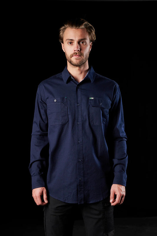 FXD LSH-1™ Long Sleeve Work Shirt S Navy Workwear by FXD Workwear | The Bloke Shop