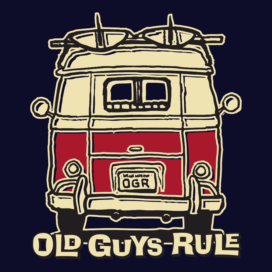 Good Vibrations T-Shirt by Old Guys Rule Navy Mens Tshirt by Old Guys Rule OGR | The Bloke Shop