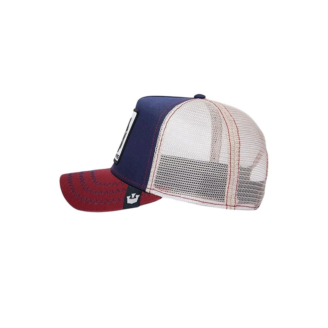 Goorin Bros Trucker Cap - The Panther OS Navy/Red Cap by Goorin Bros | The Bloke Shop