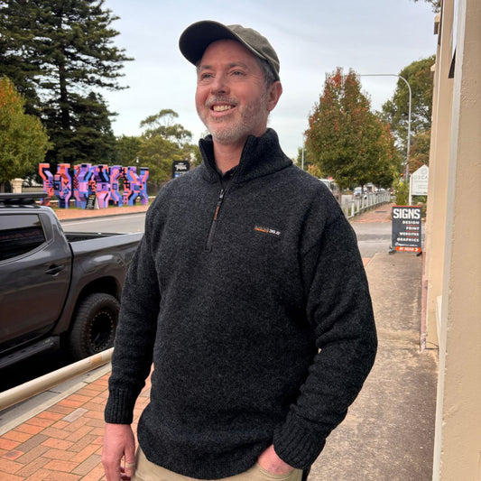 Haast Half-Zip Possum Merino Knit