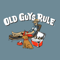 OGR Happy Camper Blue Mens Tshirt by Old Guys Rule OGR | The Bloke Shop