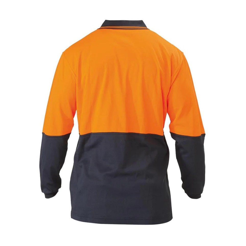 Hi-Vis Polo Shirt - Long Sleeve Workwear by Bisley | The Bloke Shop