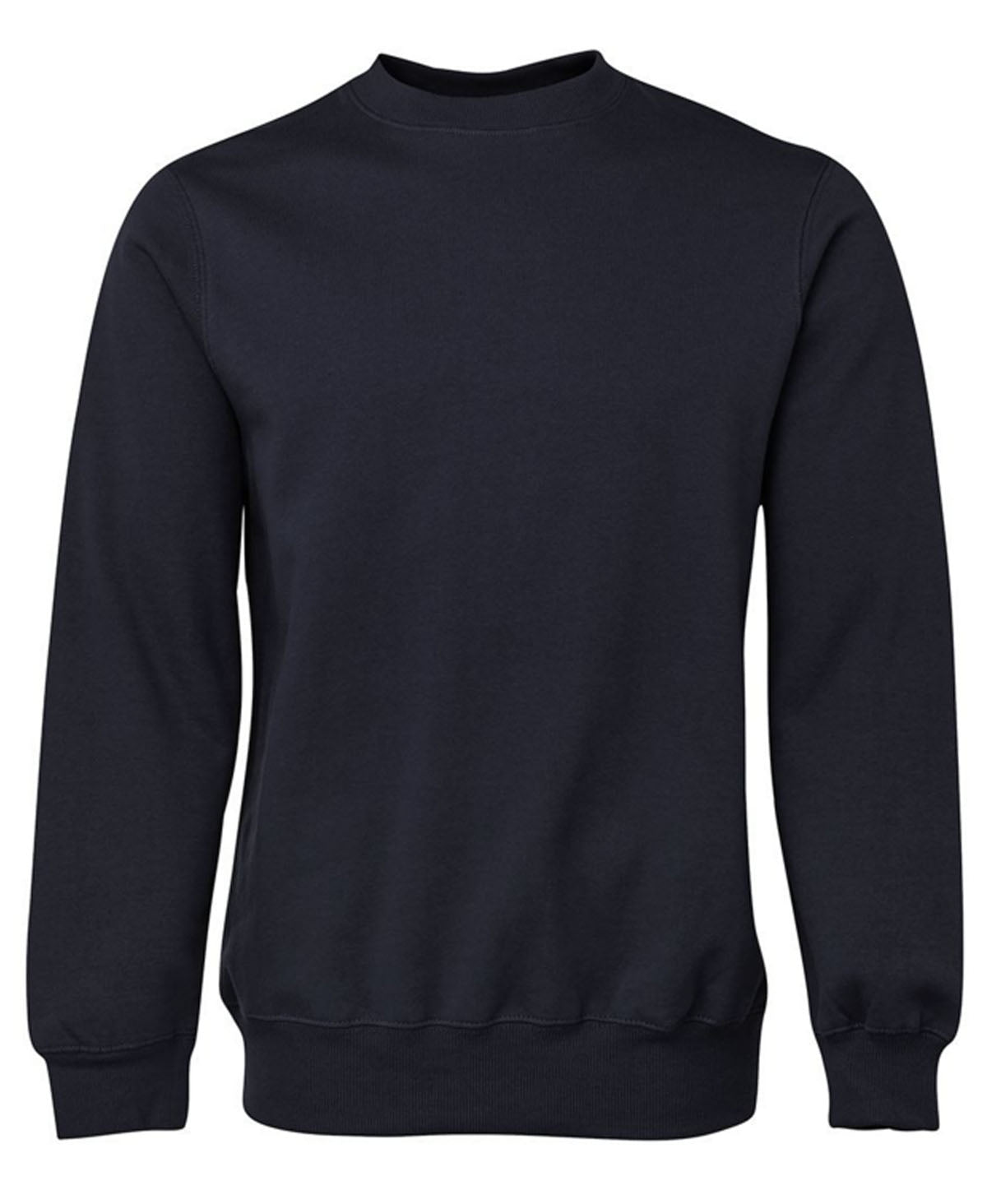 JBs Fleecy Sweater Crew Neck- BLACK NAVY GREY S Navy Mens Winter Top by JBs Wear | The Bloke Shop