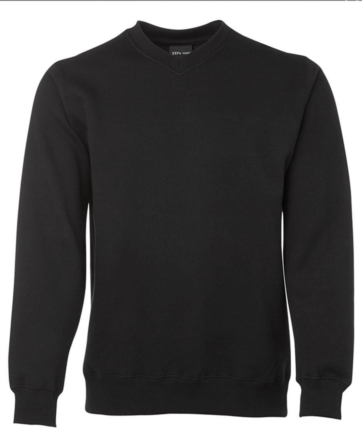 JBs Fleecy Sweater V Neck - BLACK NAVY GREY S Black Menswear Mature Stock Service by JBs Wear | The Bloke Shop