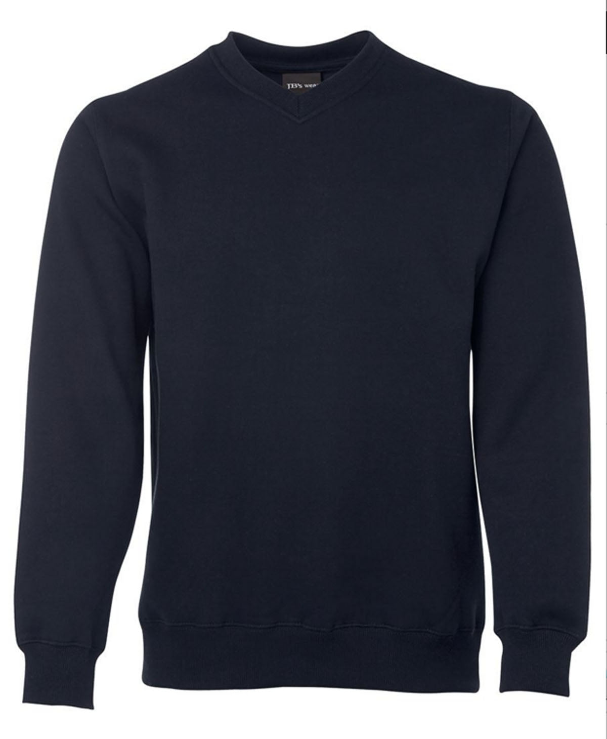 JBs Fleecy Sweater V Neck - BLACK NAVY GREY S Navy Menswear Mature Stock Service by JBs Wear | The Bloke Shop