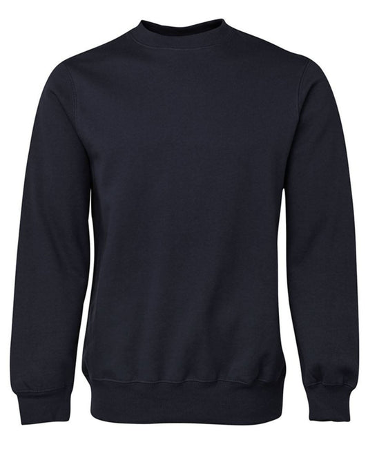 JBs Poly/Cotton Fleece CREW Sweater - BLACK NAVY GREEN GREY S Navy Mens Winter Top by JBs Wear | The Bloke Shop