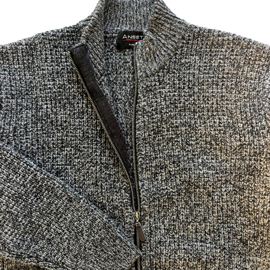 Knit Full Zip Pure Wool