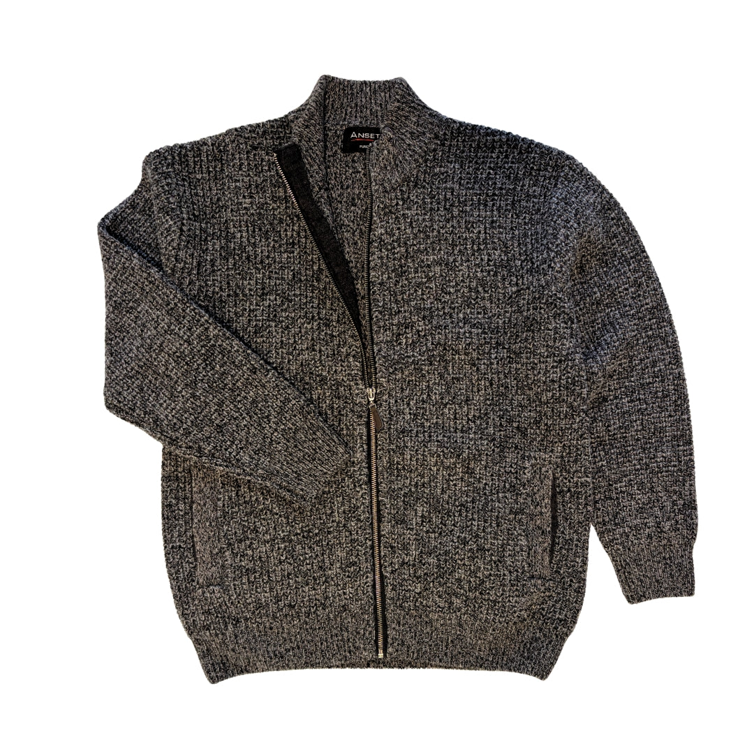Knit Full Zip Pure Wool