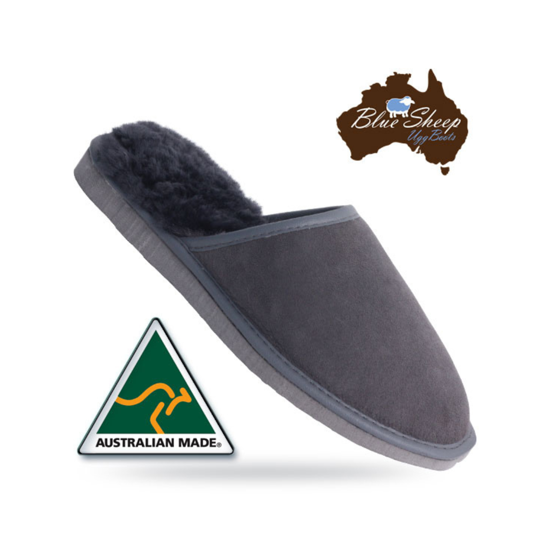Shop Ugg Boots | Blue Sheep Scuff Slippers in McLaren Vale, South Australia, 30 minutes south of Adelaide. Made in Australia