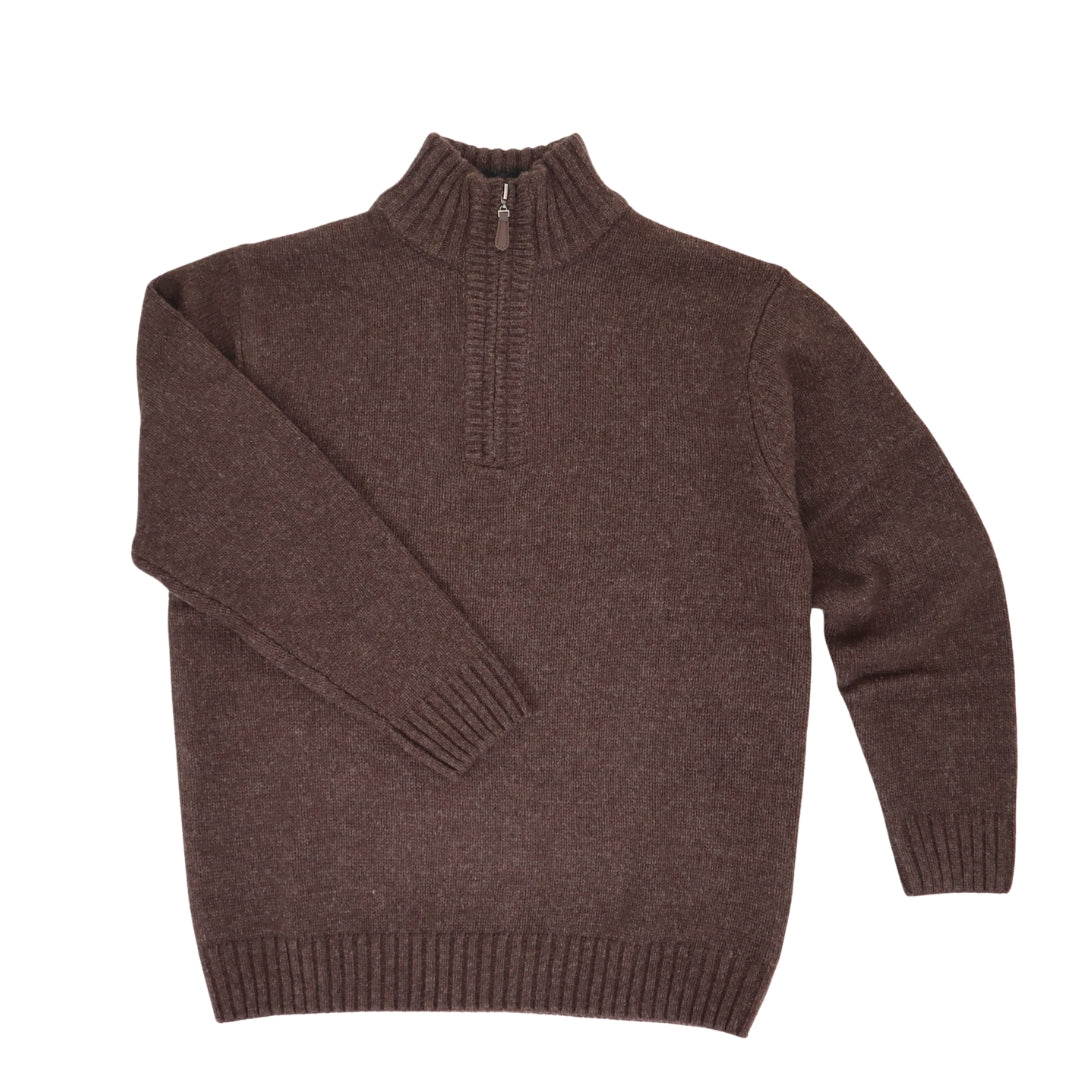 Lambswool Blend Half-Zip Jumper