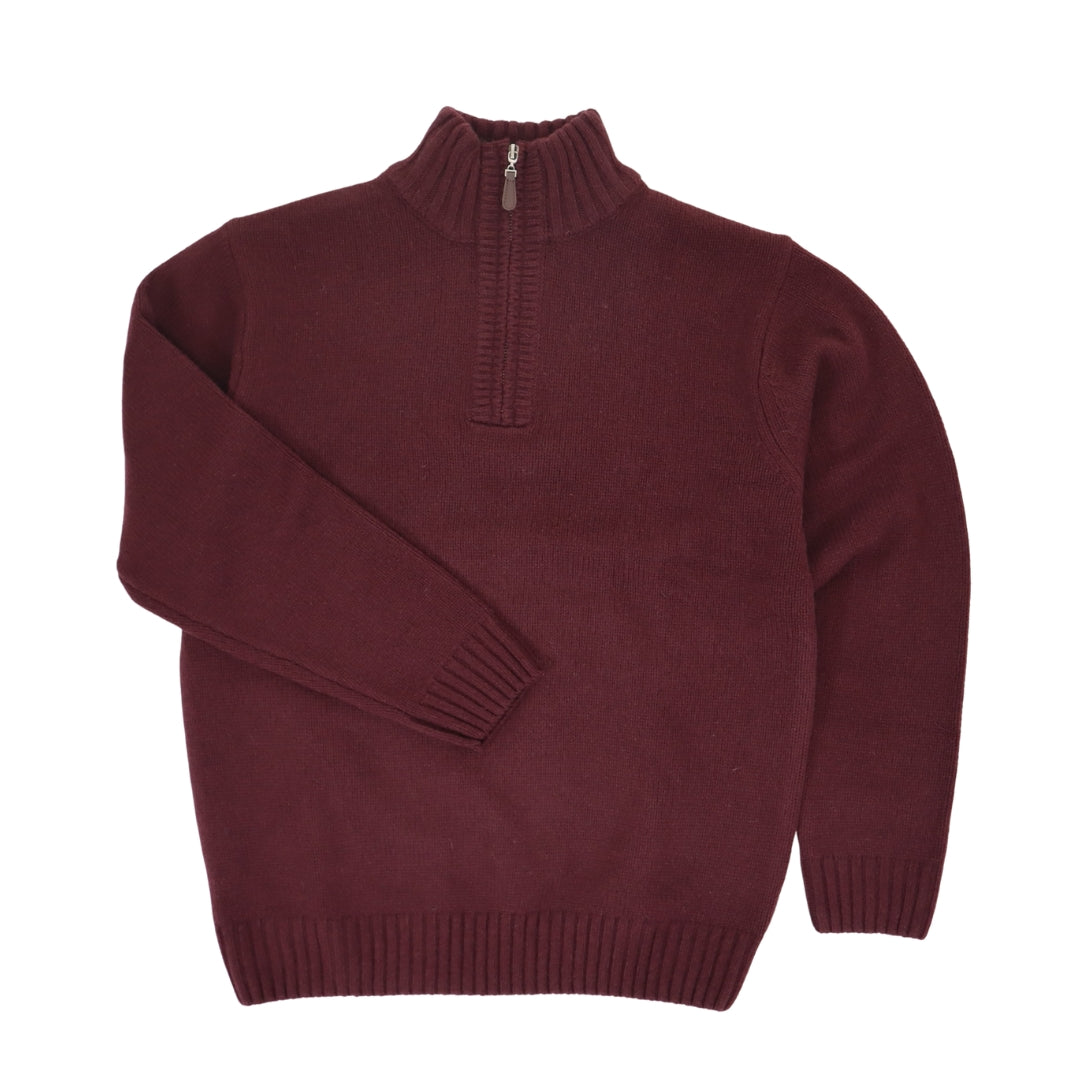 Lambswool Blend Half-Zip Jumper