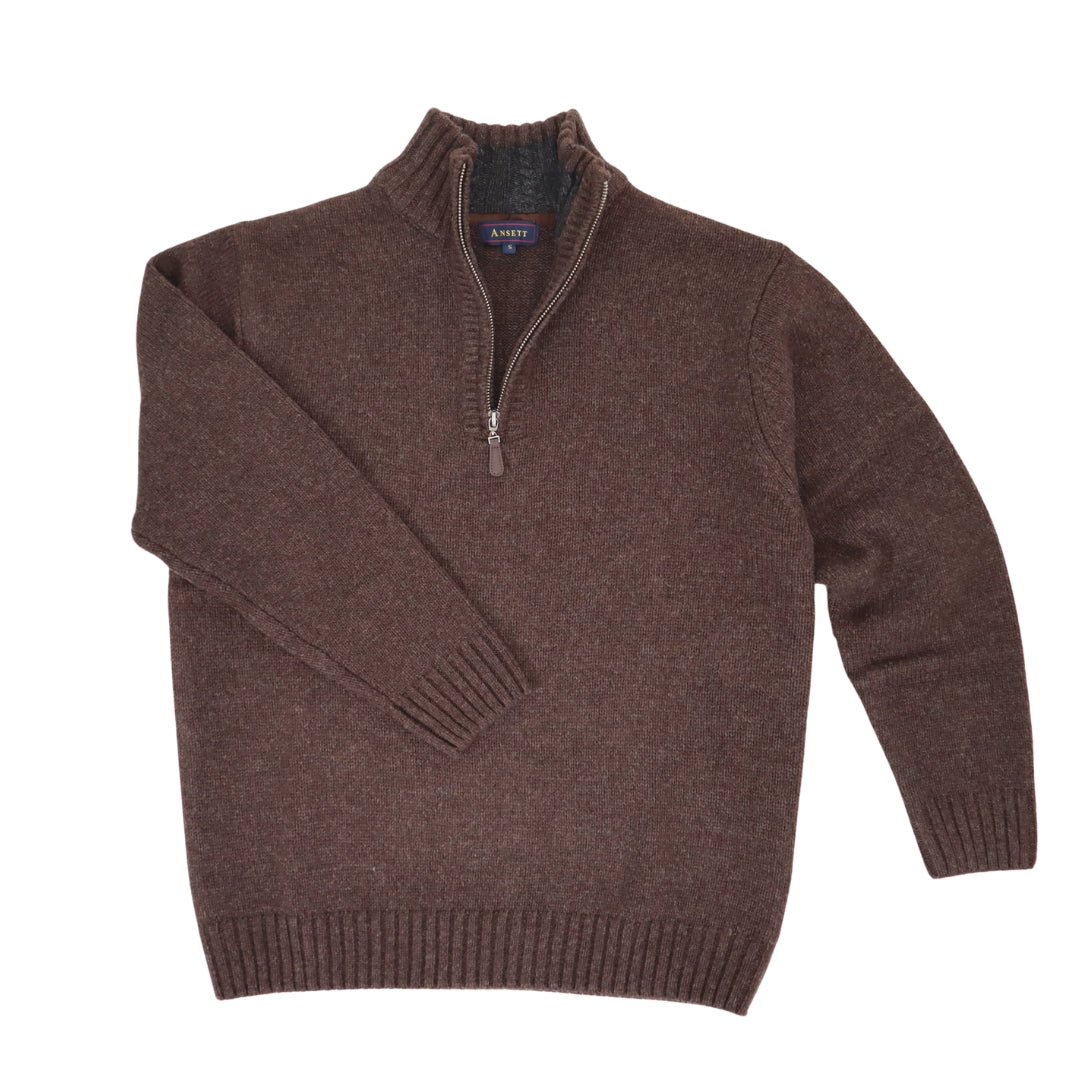 Lambswool Blend Half-Zip Jumper