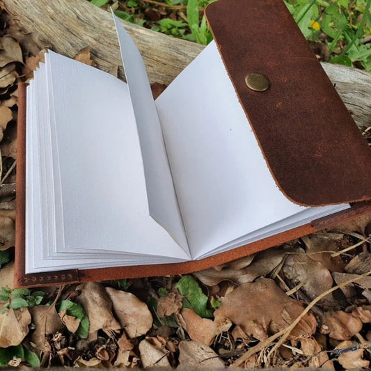 Leather Journal - Clip Refillable A6 Lined
