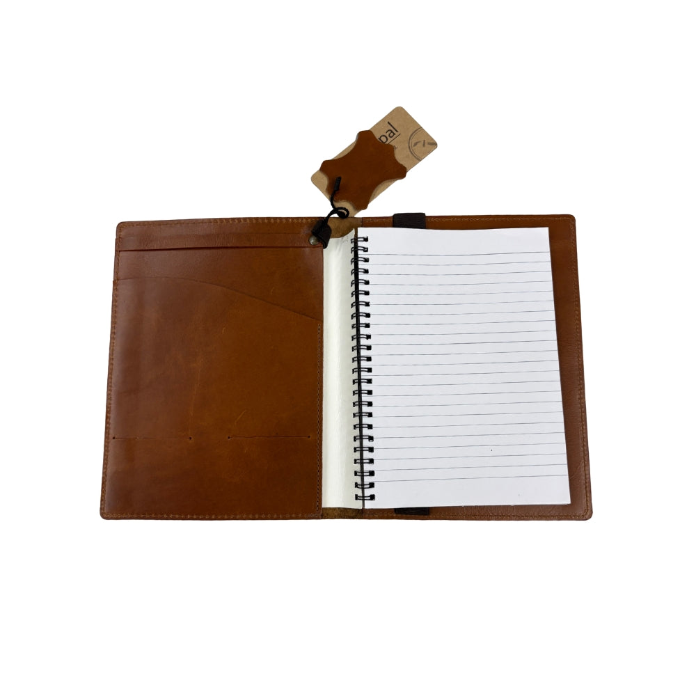 Leather Lincoln Notebook Folder